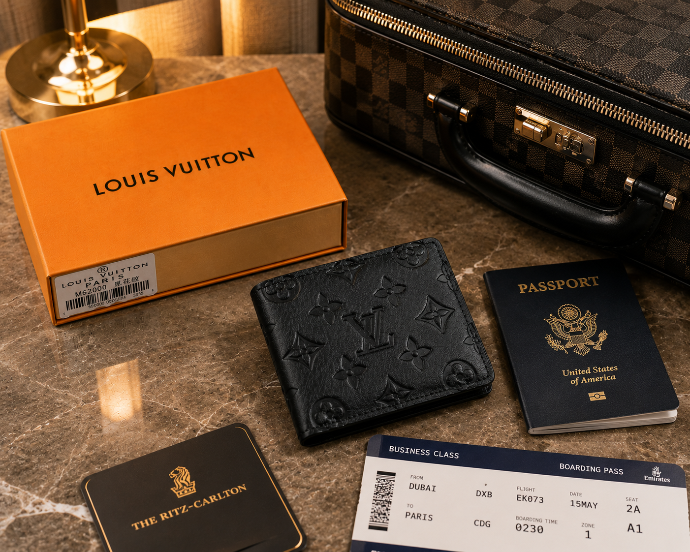 LV Multiple Wallet | Monogram Canvas | 100% Genuine Authentic