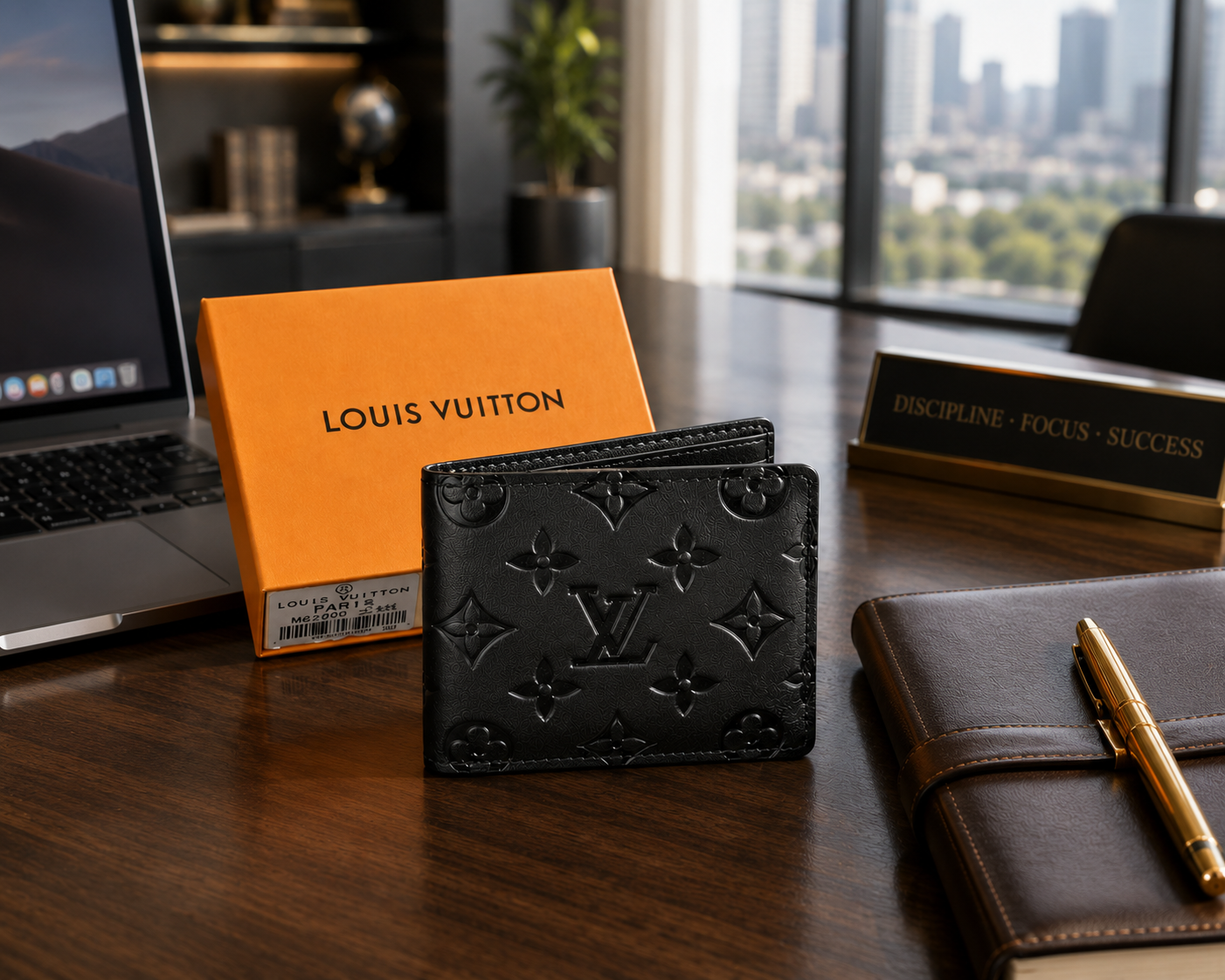 Louis Vuitton Slender Wallet – Authentic Monogram Collection