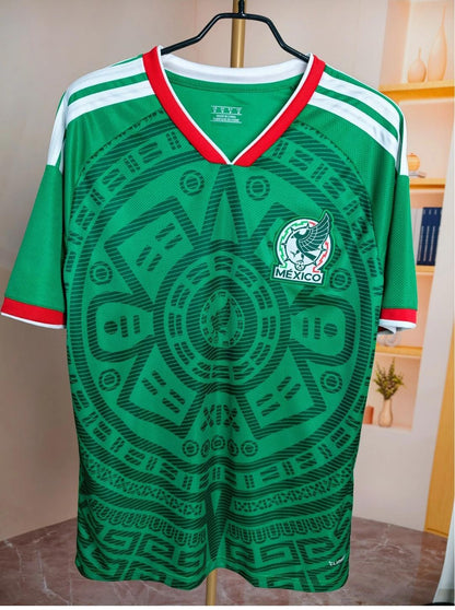 Mexico Soccer Jersey 2026 World Cup Green Black Adult Unisex Fan Shirt