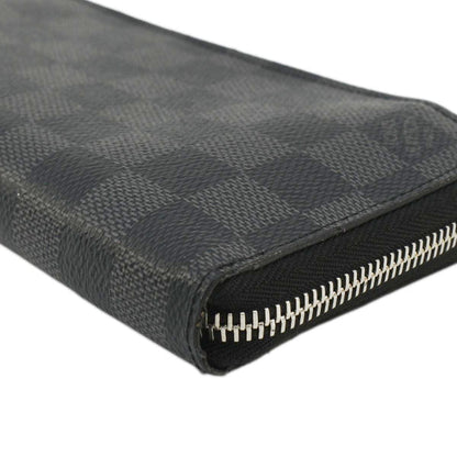 Authentic Louis Vuitton  Damier Graphite Vertical Zippy Wallet Black