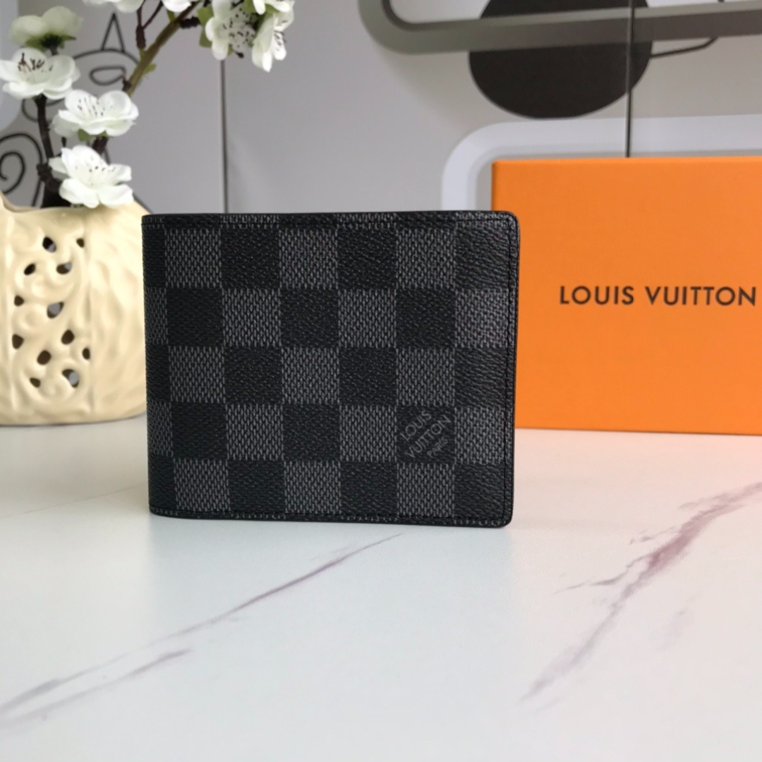 Louis Vuitton Multiple Bifold Wallet Damier Graphite Canvas