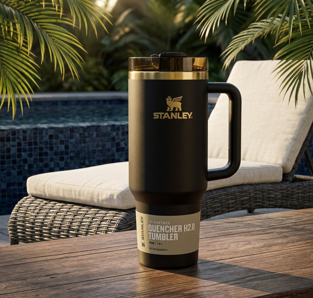 Chocolate Gold 40oz Quencher Tumbler – FlowState H2.0, Factory Sealed