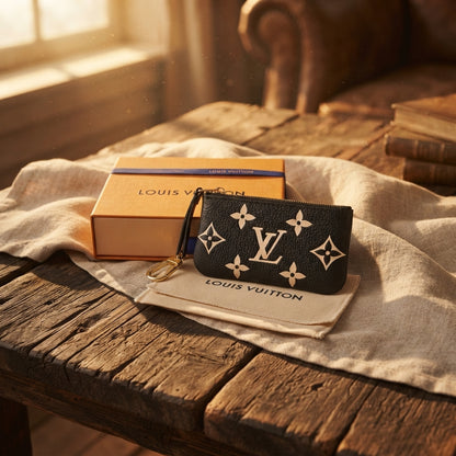 Louis Vuitton Bicolor Monogram Empreinte Leather Zip-Around Wallet – Luxury Designer Card & Coin Holder