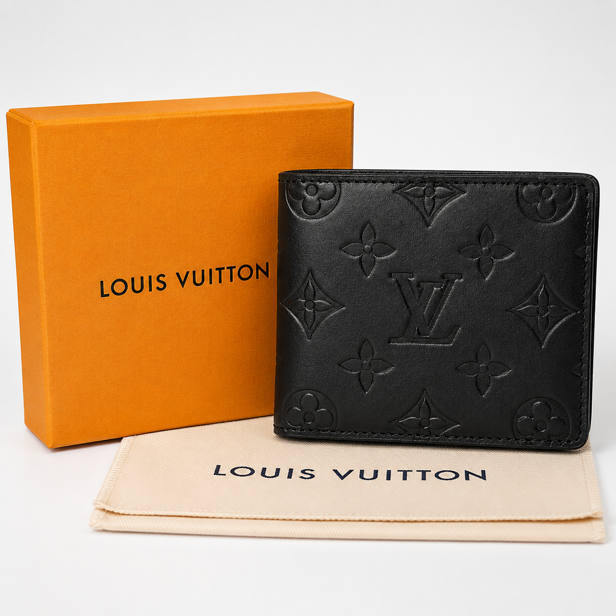 Authentic Louis Vuitton Multiple Monogram Canvas Slender Wallet – Black Men’s