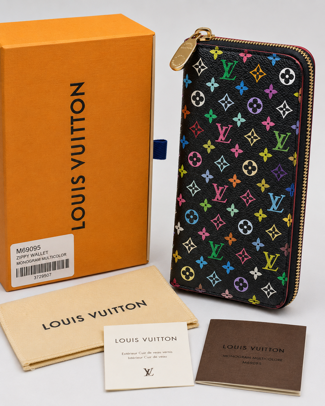 Authentic Louis Vuitton Sarah Wallet Monogram Multicolore (M60005 / 3978507)