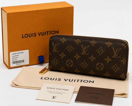 Louis Vuitton Long Wallet Zippy Monogram Organizer