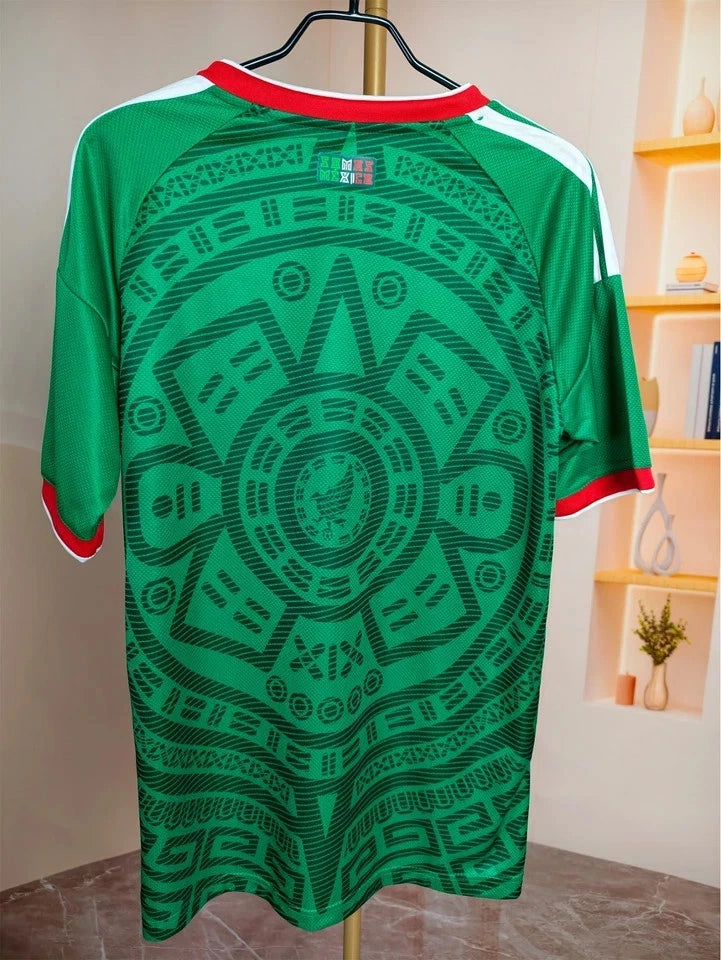 Mexico Soccer Jersey 2026 World Cup Green Black Adult Unisex Fan Shirt